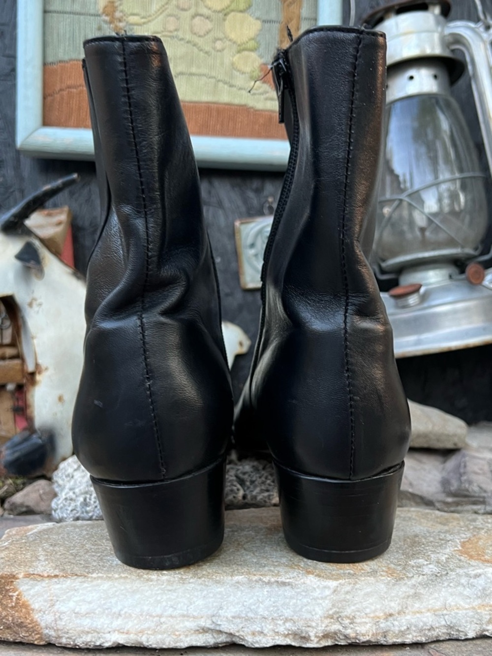 EL Besserro Side Zipper Round Tow Ankle Boots - Picture 5 of 7